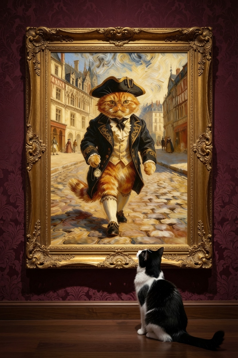 The Dapper Feline of 19th-Century Paris - Image 2