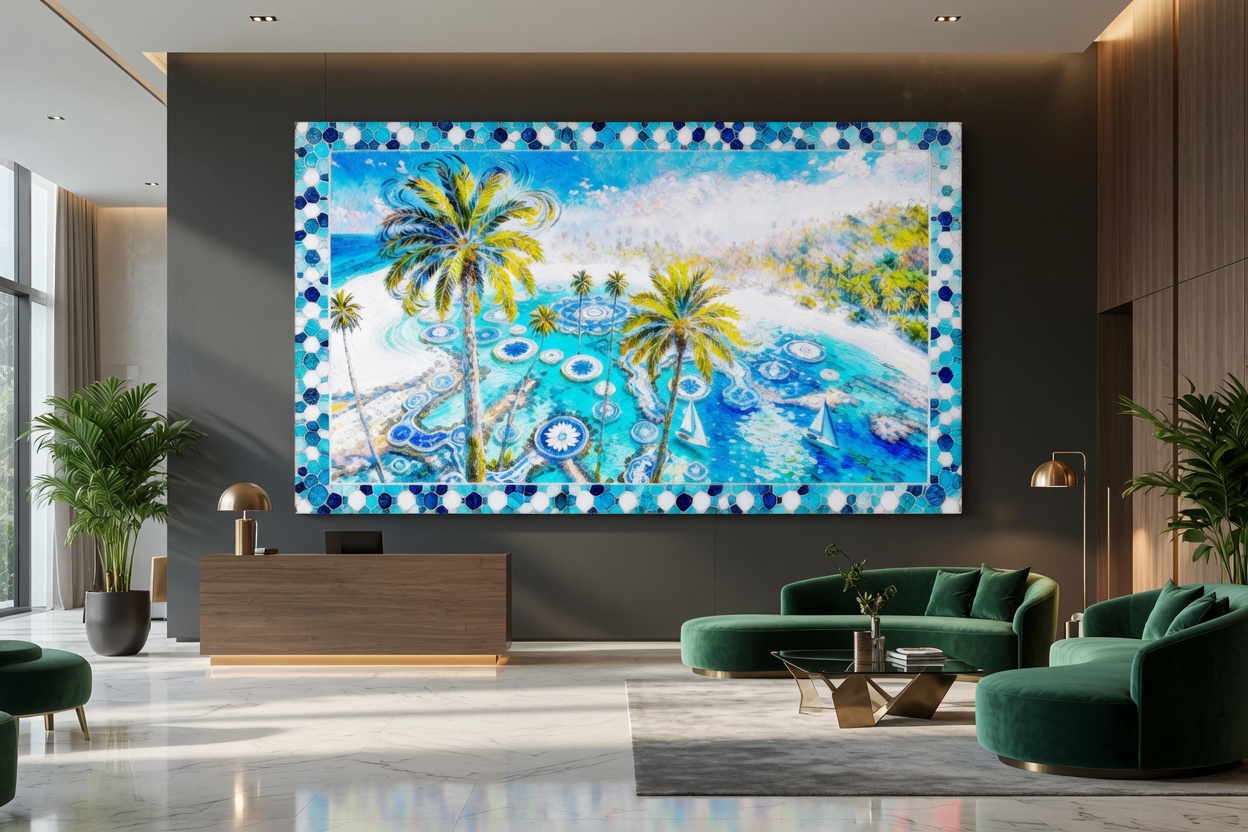 Mosaic Eden: Azure Reverie - Image 3