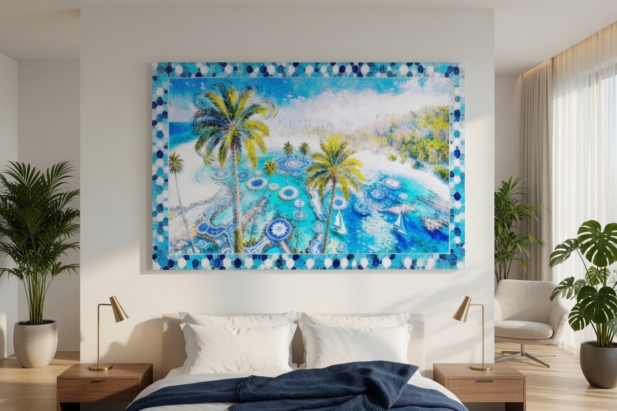 Mosaic Eden: Azure Reverie - Image 5