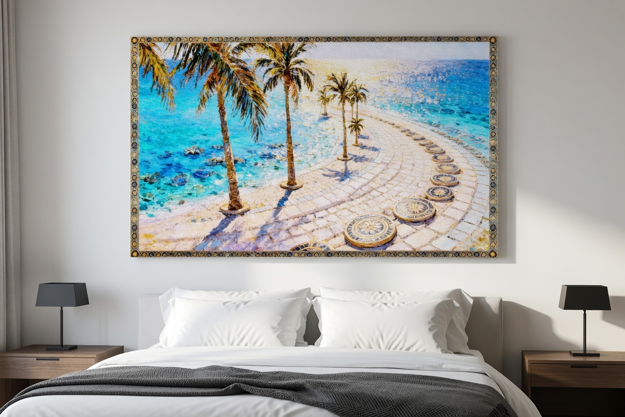 Mosaic Eden: Sunlit Promenade - Image 5