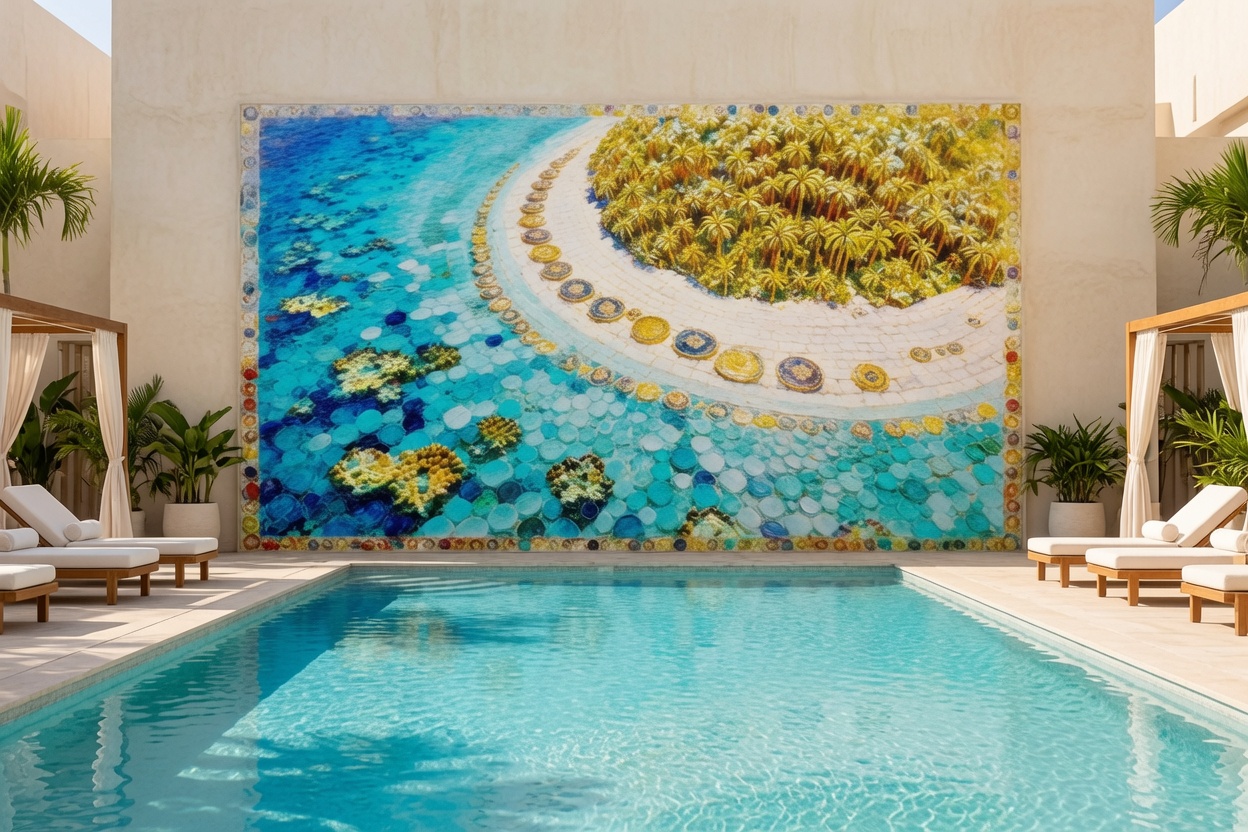 Mosaic Eden: Golden Shoreline - Image 2