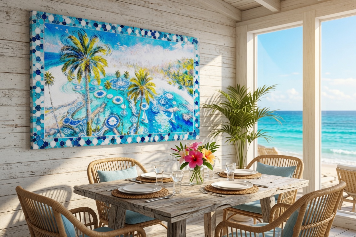 Mosaic Eden: Azure Reverie - Image 4